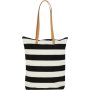 Clicks Straw Beach Bag White & Black