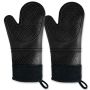 Oven Mitts / Mittens / Kitchen Gloves - Heat Resistant Grey