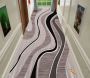 80CM By 200CM - Modern 3D Geometric Design Area Rug A4 With Smte Keyring