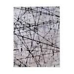 Abstract Jagged 160 X 230CM Black