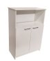 Oxford 3 Shelf 2 Door Book/filing Cabinet 80CM - White