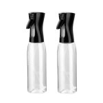 Clear Spray Bottle Black Lid 500ML