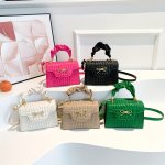 Retro Crocodile Pattern Versatile Street Style Handbag Fashion Casual Compact Chic Shoulder Bag With Bowknot Detail For Everyday