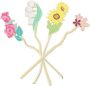 4PCS Cute Metal Flower Bookmarks For Women Aesthetic Floral Book Markers