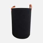 Laundry Basket - Felt + Leather