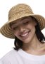 Striped Packable Straw Bucket Hat