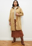 Edit Hooded Trench - Tan