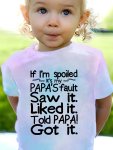 If I'm Spoiled... Print Short Sleeve T-Shirt Tops Girls Casual Tees For Summer