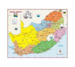 South Africa Political Wall Map By Map Studio