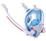 Professional Adult Full Face Snorkel Mask Dual Breathing Tubes Fiber Foam Single Lens Diving Mask With Purge M