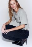 Smocked Top - Grey