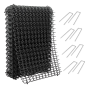 -12 Piece Indoor - Outdoor Cat Scat Mats With Garden Pegs 43X35CM