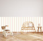 Striped Panel Wall Sticker- Cream