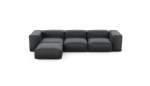 Four Module Chaise Sofa - Velvet - Dark Grey - 314CM X 199CM