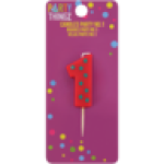 Red & Green NO.1 Party Candle