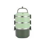Stackable 3 Tier Lunch Box Blue
