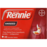 Aniseed Heartburn & Indigestion Chewable Tablets 48 Pack