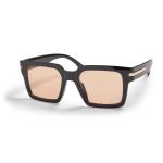 Black Orange Square Sunglasses