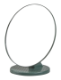 Round Tilting Vanity Mirror - None / Forest Green