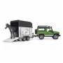Bruder Toys Bruder Land Rover Defender Station Wagon With Trailer & Horse