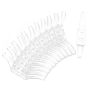 Tool Window Blind Curtain Clear Plastic Cord Cleat Winder Hook 6CM 12PC