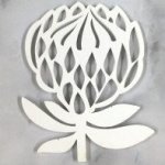JP647 White Resin Protea