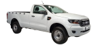 Ford Ranger Single Cab XL Xls Xlt 2016-2019 Cotton Canvas Seat Covers