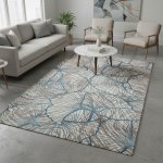 220X300CM Azure Gingko Turkish Carpet
