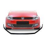 Vw Polo 6 Front Bumper Spoiler Slimline Gloss Black 10-14