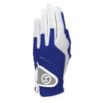 Zero Friction Women's Compression-fit Synthetic Golf Gloves Universal Fit Blue