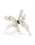 Silver Gothic Butterfly Ring - M l