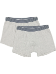 Grey Two Pack Striped Trunks - 7 8 Grey