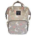 4AKID Unicorn Backpack Baby Diaper Bag - Grey