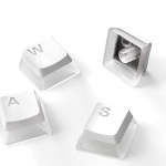 Steelseries 60203 Prismcaps Universal Double Shot Pbt Keycap Set - White