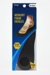 1 Pair Unisex Inner Soles Memory Foam Diy Cut To Size