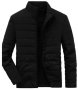 Black Adult Puffer Jacket Large 300G