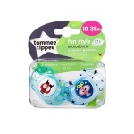 Tommee Tippee Fun Style Soothers 18-36M Boy 2'S