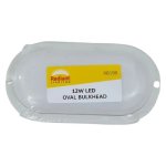 12W LED Bulkhead White Oval Width: 15CM