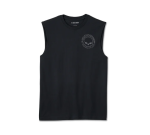 Men’s Willie G Skull Muscle Tee – Black Beauty