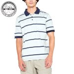 Jeep Men Yarn Dyed Stripe Polo - Smog - 5XL