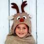 Reindeer Hooded Towel