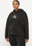Calvin Klein Plus Archival Monologo Hoodie - Ck Black