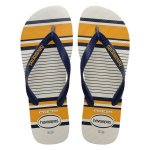 Top Nautical White navy Blue mustard