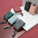 Women's Passport With Tassel Pendant Multi-function Multi-layers Portable Lightweight Id Card Bags For Vacation & Going Out