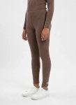 Polo Girls Emma Rib Full Length Iron Leggings - 13-14 Brown