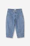 BOYS Barrel Leg Pant - 10 Mid Wash