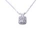 9CT White Gold Chain And Pendant - 0.62CT Natural Diamond