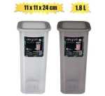 Cannister Elegant 1.8L 11X11X24CM Marketplace Brits Bros