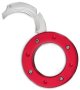 Mantis MU6 Red Cyclops Folding Neck Knife 1.25" Satin