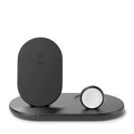 Belkin Boostcharge 3-IN-1 Wireless Charger For Apple Iphone 14/13/12 Apple Watch And Airpods - Black Slim Design